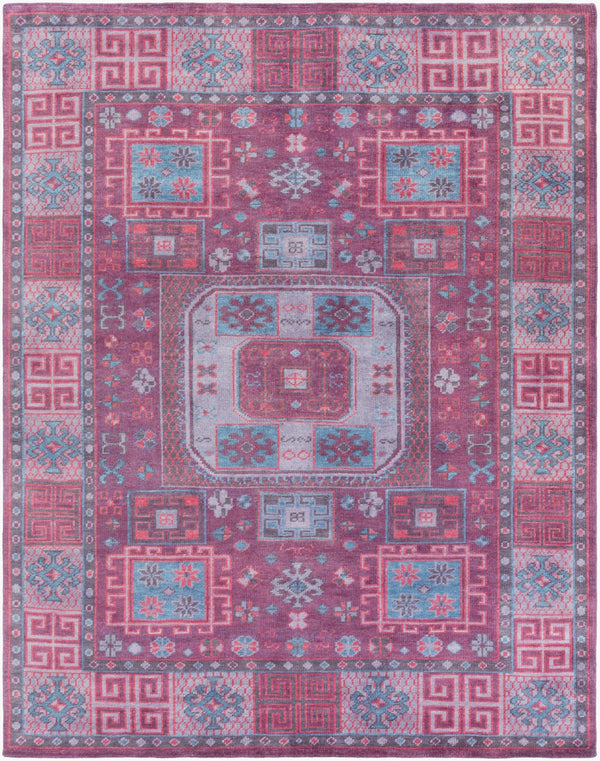 Surya Greta Handmade Wool Rug 2'6" X 8' - Luxurious, Easy-clean, Contemporary Design For Any Space Blue Wool Grt1001-810