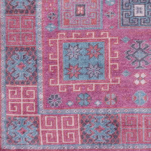 Surya Greta Handmade Wool Rug 2'6" X 8' - Luxurious, Easy-clean, Contemporary Design For Any Space Blue Wool Grt1001-268