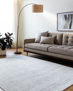 Surya Grandeur Handcrafted 2' X 3' Viscose Rug - Luxurious Medium Pile For Elegant Living Spaces Sky Blue Viscose Gru2302-23