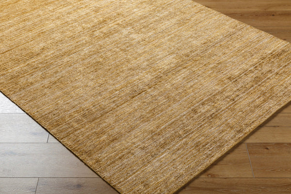 Surya Grandeur Handcrafted 2' X 3' Viscose Rug - Luxurious Medium Pile For Elegant Living Spaces Goldenrod Viscose Gru2303-23