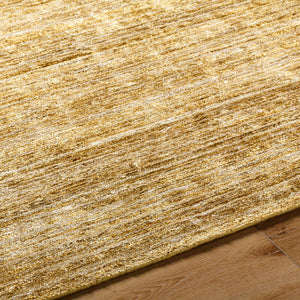 Surya Grandeur Handcrafted 2' X 3' Viscose Rug - Luxurious Medium Pile For Elegant Living Spaces Goldenrod Viscose Gru2303-23