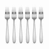 Lenox Oneida Vale Everyday Flatware Salad Forks, Set of 6 Metallic, STAINLESS METAL H282006D