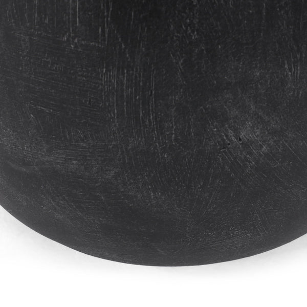 English Elm Outdoor Seamless Concrete Barrel Side Table for Patio Lounge and Indoor Accent Use 73448.00