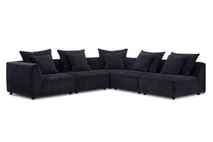 Parker House Parker Living Recess - Reptile Blue 5 Piece Modular Sectional Reptile Blue 100% Polyester SREC-PACK5A-RPBL