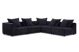 Parker Living Recess - Reptile Blue 5 Piece Modular Sectional