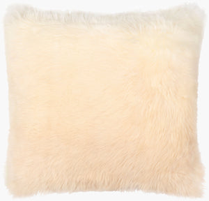 Surya Gisborne 20"L X 20"W Rustic Sheepskin Accent Pillow – Cozy Lodge Charm For Inviting Home Decor Camel Sheepskin,Cotton Gsb002-2020d