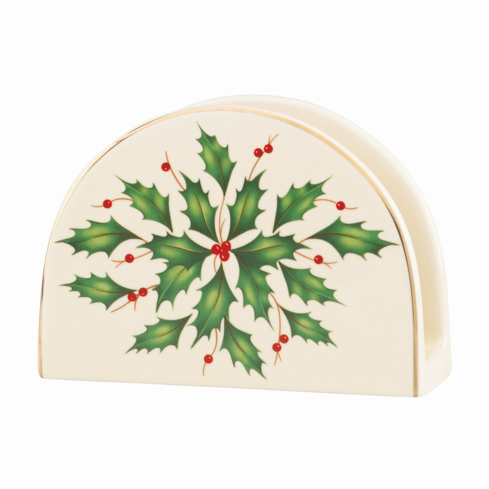 Lenox Hosting The Holidays Napkin Holder Red & Green, IVORY OTHER 870004