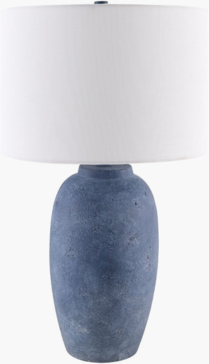 Livabliss Gasius Cement Base Table Lamp with Linen Shade for Warm Ambient Living Room Glow GSU-003