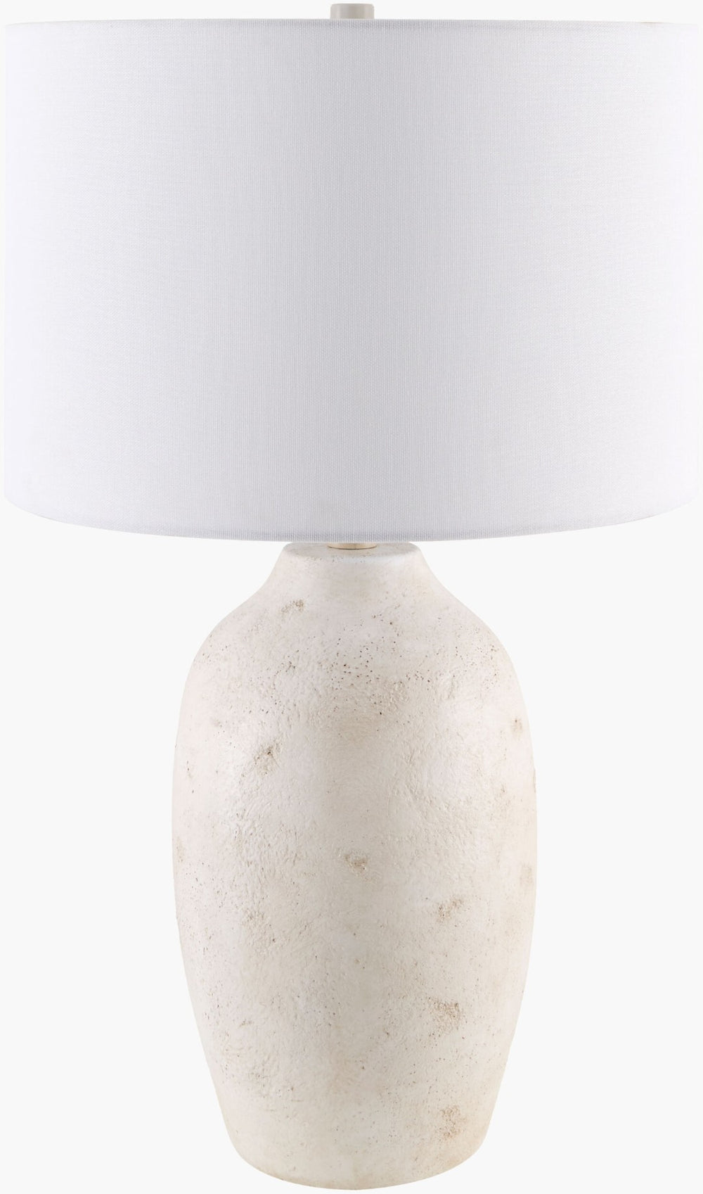 Livabliss Gasius Cement Base Linen Shade Table Lamp for Farmhouse or Industrial Decor GSU-008