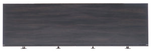 Hooker Furniture Melange Neville Credenza With Dark Walnut Finish, Ventilated Media Storage, Adjustable Shelves, Rustic Appeal 638-85457-89
