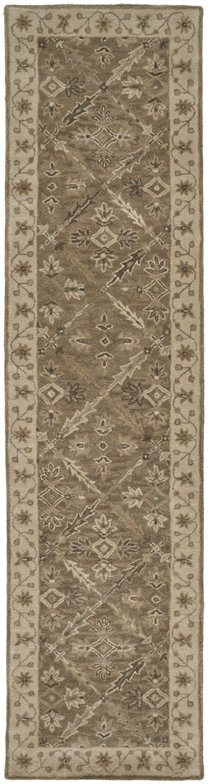 Feizy Rugs Eaton Hand-tufted Wool Oriental Rug - Timeless Persian Design For Elegant Home Decor And Comfort Green,Brown,Taupe Wool 6548424fsag000i10