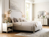 Grace Upholstered King Bed White with Opulent Opal Finish P377-BR-K3 Pulaski Furniture