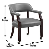 Steve Silver Tournament Arm Chair w/Casters TU500AG