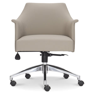 Bernhardt Bernhardt Tiemann Office Chair With Plush Upholstery, Ergonomic Tilt, Stainless Swivel Base For Comfort D11002