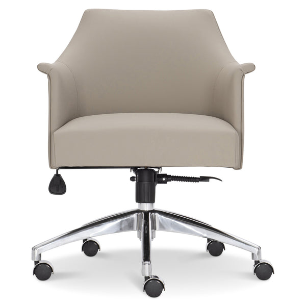 Bernhardt Bernhardt Tiemann Office Chair With Plush Upholstery, Ergonomic Tilt, Stainless Swivel Base For Comfort D11002