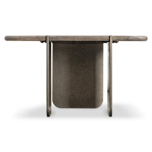Bernhardt Bernhardt Melba Wire-Brushed Oak Cocktail Table With Textured Cast-Aluminum Panels, 30.5" W 564125