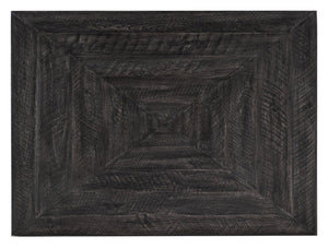 Hooker Furniture St. Armand Rectangular End Table With Solid Acacia Top, Distressed Black Finish, Metal Base, Drawer Blacks 5601-80114-BLK