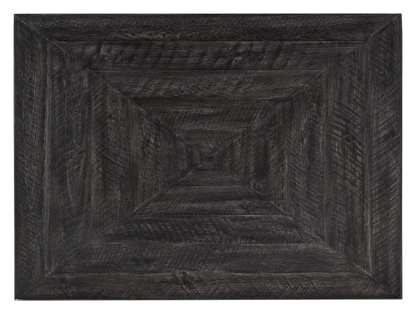 Hooker Furniture St. Armand Rectangular End Table With Solid Acacia Top, Distressed Black Finish, Metal Base, Drawer Blacks 5601-80114-BLK