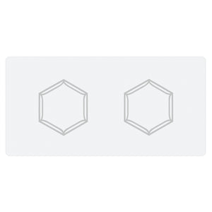 Bernhardt Bernhardt Argent Dining Table With 5/8" Tempered Glass Top & Polished Stainless Hexagonal Bases, 100"W Glam Centerpiece K1404