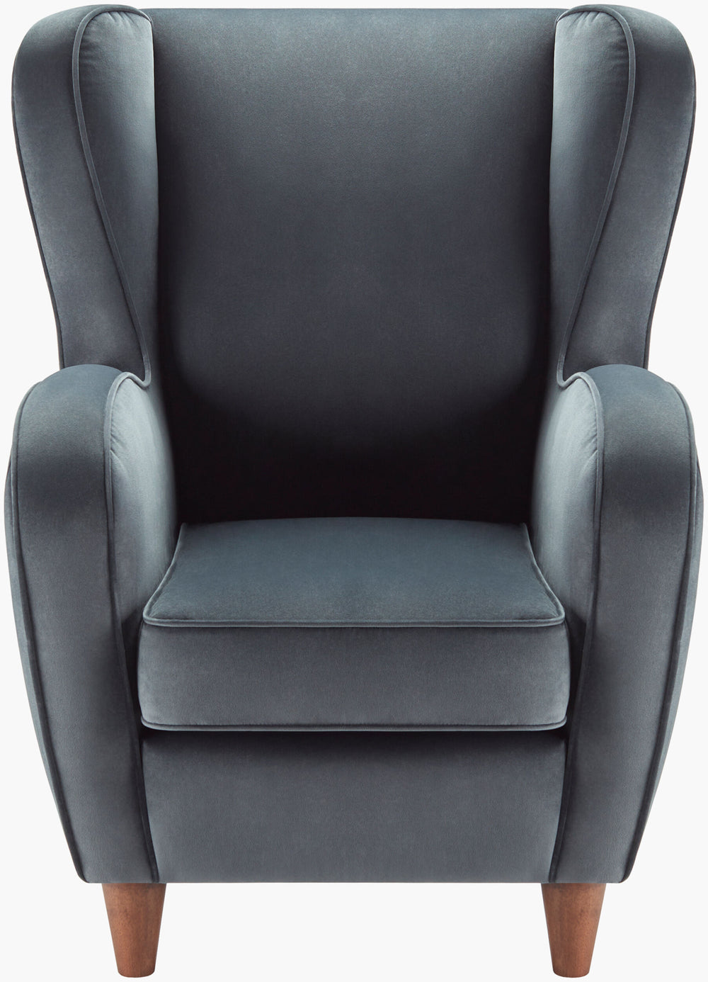 Surya Giulietta Modern Accent Chair - Stylish 43"H X 35"W X 36"D Design For Comfort & Durability, Chic Upgrade! Upholstery, Medium Gray,Base, Dark Brown Polyester Upholstery, Polyester,Rubber Wood,Polyurethane Foam,Dacron Gta-001