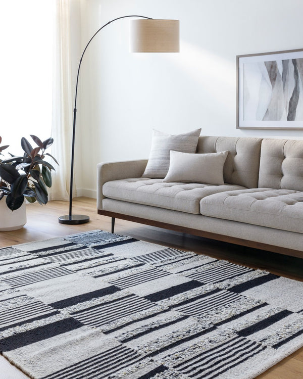 Surya Goteborg Handmade 2' X 3' Rug - Luxurious Wool & Cotton Blend, Easy Care, Elegant Home Decor Piece Ivory Wool,Cotton Gtg2303-23