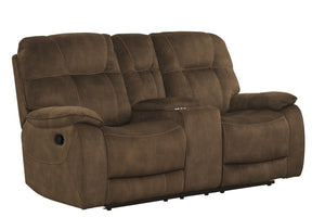 Parker House Parker Living Cooper - Shadow Brown Reclining Console Loveseat Shadow Brown 100% Polyester (S) MCOO#822C-SBR