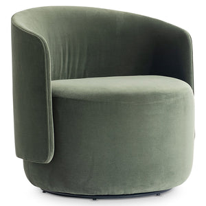 Bernhardt Bernhardt Crosby Upholstered Swivel Accent Chair with Deep Cushioning and Shelter Arms L123SO