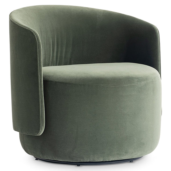 Bernhardt Bernhardt Crosby Upholstered Swivel Accent Chair with Deep Cushioning and Shelter Arms L123SO