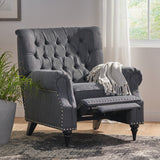 Christopher Knight Home® - Noble House - Sunapee Contemporary Tufted Recliner with Nailhead Trim