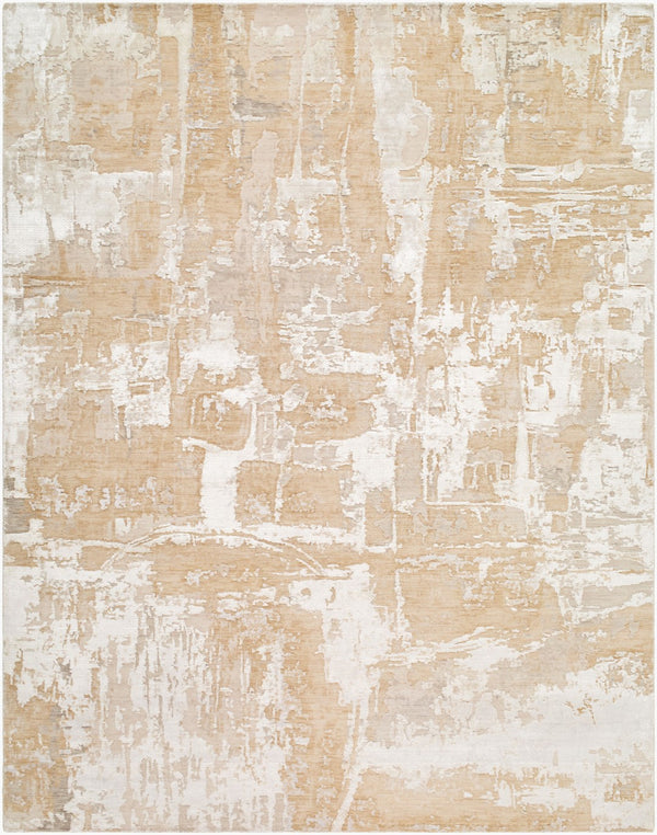 Surya Georgetown Handmade 10' X 14' Rug - Mid-century Modern Style, Durable Viscose & Wool Blend For High-traffic Areas 'Taupe Wool,Viscose,Nylon Gtn2300-86116