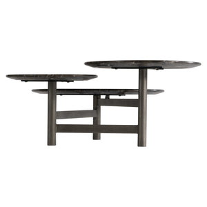 Bernhardt Bernhardt Nez Emperador Marble Cocktail Table — Multi-Level Organic Silhouette, Graphite Base 321026