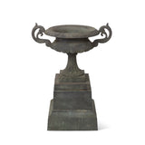 Park Hill Cast Iron Terrace Urn on Plinth ECM36144