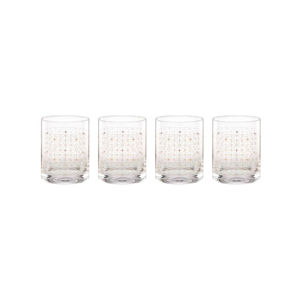 Lenox Tuscany Classics Gold Dust DOFs, Set of 4 Clear, NO COLOR GLASS,CRYSTAL 897407