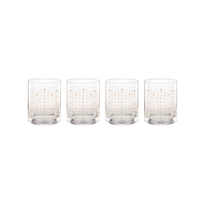 Lenox Tuscany Classics Gold Dust DOFs, Set of 4 Clear, NO COLOR GLASS,CRYSTAL 897407