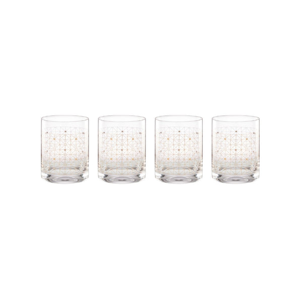Lenox Tuscany Classics Gold Dust DOFs, Set of 4 Clear, NO COLOR GLASS,CRYSTAL 897407