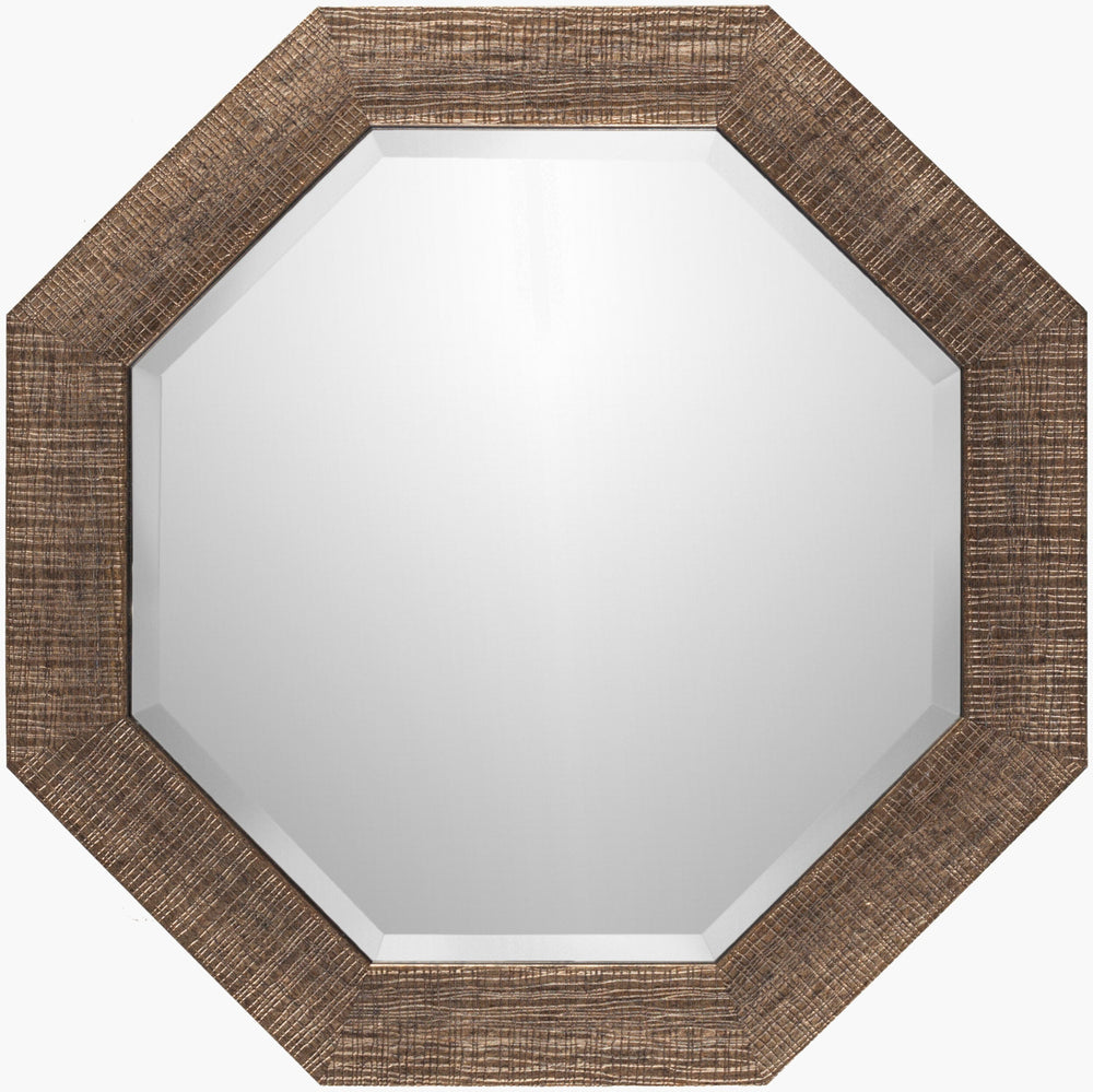 Surya Gateway Mirror 24"H X 24"W - Elegant, Versatile Home Decor Piece For Any Room, Easy Maintenance Frame, Metallic ,Copper Polystyrene Gtw002-2424