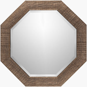 Surya Gateway Mirror 24"H X 24"W - Elegant, Versatile Home Decor Piece For Any Room, Easy Maintenance Frame, Metallic ,Copper Polystyrene Gtw002-2424