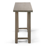 Hearth and Haven Serenique Solid Wood Console Table with Sawhorse Supports B136P158219 Distressed Grey