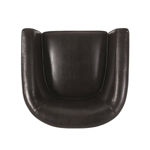 English Elm Club Chair Bonded Leather Tub Seat with Birch Legs for Modern Living Spaces 56991.00
