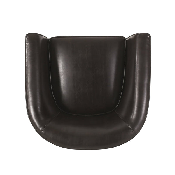 English Elm Club Chair Bonded Leather Tub Seat with Birch Legs for Modern Living Spaces 56991.00