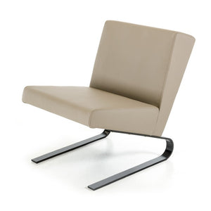 VIG Furniture Relax Taupe Lounge Chair Set Of 2 — Contemporary Reclined Leatherette Accent Chairs With Black Metal Legs, Durable Style VGGUHY-212RH-TPE