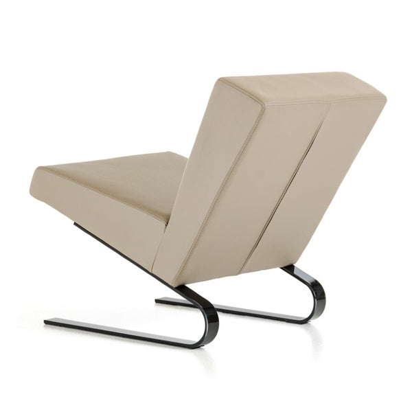 VIG Furniture Relax Taupe Lounge Chair Set Of 2 — Contemporary Reclined Leatherette Accent Chairs With Black Metal Legs, Durable Style VGGUHY-212RH-TPE