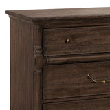 Revival Row 3-Drawer Bachelor's Chest Brown with Chimney Smoke Finish P348123 Pulaski Furniture