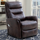 Parker House Parker Living Gemini - Truffle Power Lift Recliner with Articulating Headrest Truffle 90% Polyester, 10% PU (W) MGEM#812LIFT-TRU