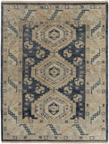 Feizy Rugs Fillmore Wool Hand Knotted Classic Rug Blue/Ivory 5' x 8'