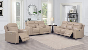 English Elm Steve Silver - Doncella - 3 Piece Power Reclining Living Room Set - Beige