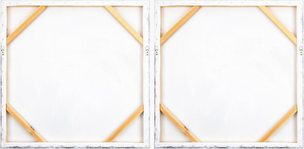 Surya Assateague 32"H X 32"W Traditional Canvas Art - Elegant Wall Décor For Home & Office Spaces Main, Gray Canvas,Polystyrene Gue001-set