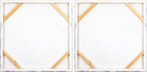 Surya Assateague 32"H X 32"W Traditional Canvas Art - Elegant Wall Décor For Home & Office Spaces Main, Gray Canvas,Polystyrene Gue001-set