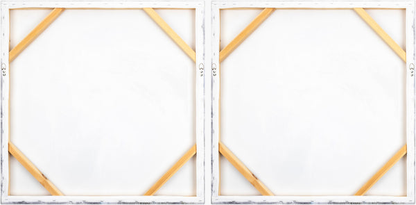 Surya Assateague 32"H X 32"W Traditional Canvas Art - Elegant Wall Décor For Home & Office Spaces Main, Gray Canvas,Polystyrene Gue001-set