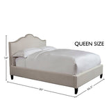 Parker House Parker Living Sleep Jamie - Flour Queen Bed Flour Natural 80% Polyester, 20% Linen (SW) BJAM#8000-2-FLO